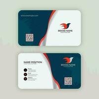 Modern and clean professional business card template. vector