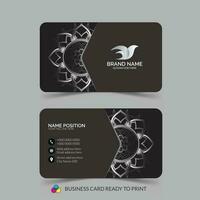 Clean and stylish business card template design. vector