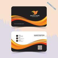 Unique and professional business card design. vector