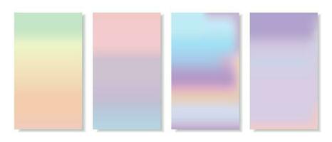 Set of abstract background with beautiful gradation color, colorful background for poster. vector