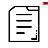 file line icon vector