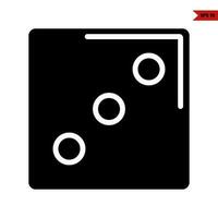 dice game glyph icon vector