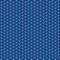 Blue ocean Japanese style wave pattern vector