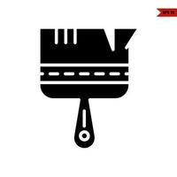 broom glyph icon vector