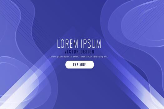 resumen púrpura geométrico antecedentes con fluido formas bandera diseño. geométrico resumen degradado vistoso antecedentes con diferente ondulado formas vector