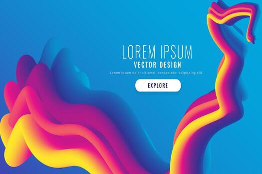 abstract purple geometric background with fluid shapes banner design. geometric abstract gradient Colorful background with different wavy shapes. vector