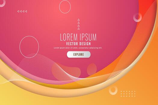 abstract purple geometric background with fluid shapes banner design. geometric abstract gradient Colorful background with different wavy shapes. vector