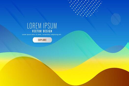 resumen púrpura geométrico antecedentes con fluido formas bandera diseño. geométrico resumen degradado vistoso antecedentes con diferente ondulado formas vector