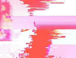 Glitchy Light Red and White A Distorted and Abstract Digital Design photo