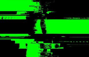 electricidad en movimiento defectuoso matriz con brillante verde y negro distorsionado texturas, neón ligero caminos, técnico dificultades, y arenoso grunge estético para digital y impresión diseño foto
