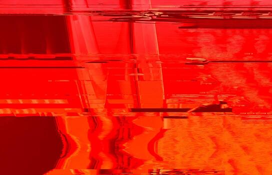Abstract Glitch Dark and Light Red with Orange Color Background, Broken and Distorted Digital Art with Futuristic Cyberpunk Aesthetics photo