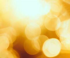 Golden Stardust Sprinkles A Festive Bokeh Effect Illustration photo