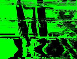 Grunge and Glitch Electric Matrix with Bright Green and Black Glitch Effect, Neon Light Trails, Technical Difficulties, and Gritty Textures for Digital and Print Design photo