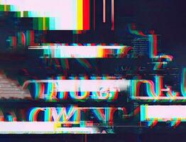 Damage Screen Broken Cyber Shapes A Creative and Distorted Digital Design with Geometric Elements photo