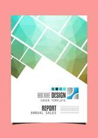 Annual report cover vector