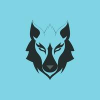 Simple Wolf Head Vector Logo Concept