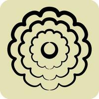Icon Calendula. related to Flowers symbol. hand drawn style. simple design editable. simple illustration vector