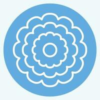 Icon Calendula. related to Flowers symbol. blue eyes style. simple design editable. simple illustration vector