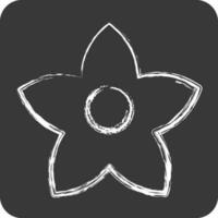 Icon Bollon. related to Flowers symbol. chalk Style. simple design editable. simple illustration vector