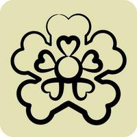 Icon Primrose. related to Flowers symbol. hand drawn style. simple design editable. simple illustration vector