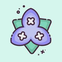 Icon Bougainvillea. related to Flowers symbol. MBE style. simple design editable. simple illustration vector