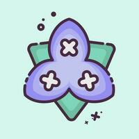 Icon Bougainvillea. related to Flowers symbol. MBE style. simple design editable. simple illustration vector