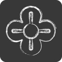 Icon Poppy. related to Flowers symbol. chalk Style. simple design editable. simple illustration vector