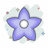 Icon Bollon. related to Flowers symbol. comic style. simple design editable. simple illustration vector