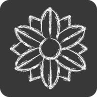 Icon Poinsettia. related to Flowers symbol. chalk Style. simple design editable. simple illustration vector