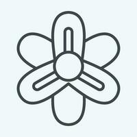 Icon Hyacinth. related to Flowers symbol. line style. simple design editable. simple illustration vector