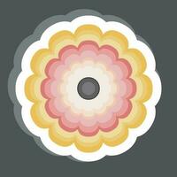 Sticker Calendula. related to Flowers symbol. simple design editable. simple illustration vector