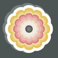 Sticker Calendula. related to Flowers symbol. simple design editable. simple illustration vector