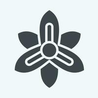 Icon Gladiolus. related to Flowers symbol. glyph style. simple design editable. simple illustration vector