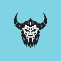Devil mascot logo design vector
