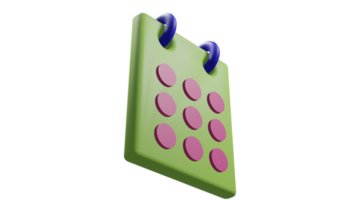 Calendar assignment icon. Planning concept. 3d illustration. png