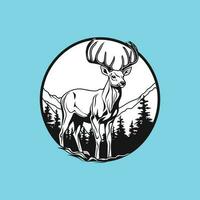 Mule Deer vector design and illustration