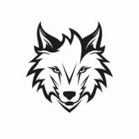 lobo cabeza logo vector - animal marca símbolo