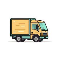 Delivery truck. Delivery service concept. Vector illustration.