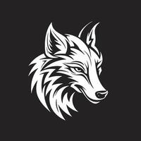 lobo cabeza logo vector - animal marca símbolo