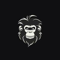 Monkey head logo vector - Gorilla Brand Symbol
