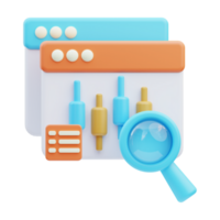 Analysis marketing 3D Illustration png