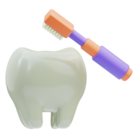 dental diente cepillo 3d ilustración png