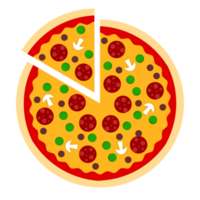 deliciosa pizza italiana png