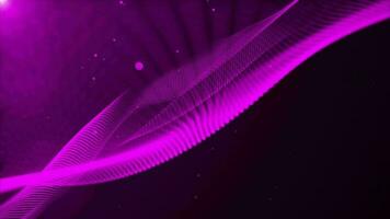 Animated pink color wavy pattern particles background video