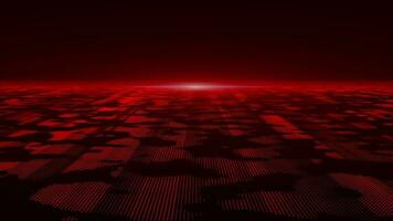 Animated 3d red spectacular cyber or technology background, looped video