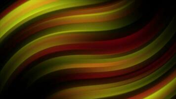 Animated moving looped red and yellow wavy pattern background video