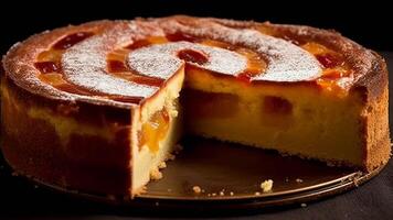 Gateau basque, la norme de le français basque pays. ai généré video