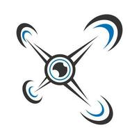 Drone logo icon design vector