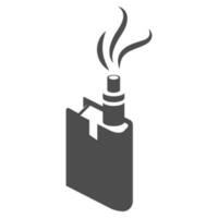 eléctrico cigarrillo logo icono diseño vector