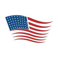 American flag logo concept design vector